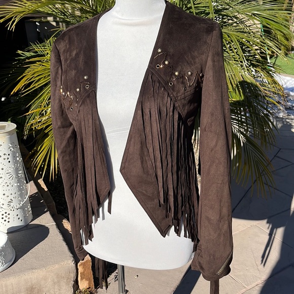 Forever 21 Jackets & Blazers - Forever 21 Fringe Open Jacket